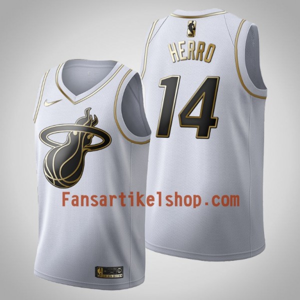 NBA Miami Heat Trikot Tyler Herro 14 Nike 2019-2020 Weiß Golden Edition Swingman - Herren NBA Miami Heat Trikot Tyler Herro 14 Nike 2019-2020 Weiß Golden Edition Swingman - Herren